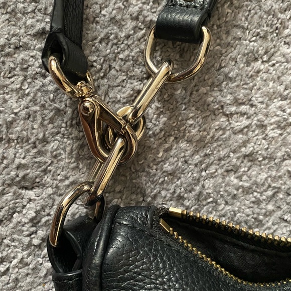 Authentic black pebbled leather Kate Spade Hobo shoulder bag - Picture 3 of 10